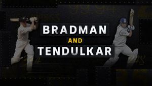 Bradman and Tendulkar's poster