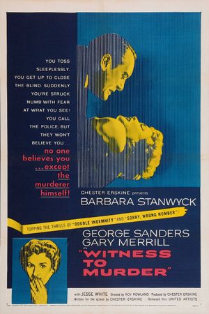 Witness to Murder's poster