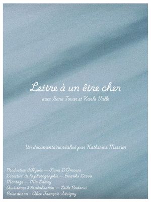 Lettre à un être cher's poster