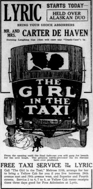 The Girl in the Taxi's poster