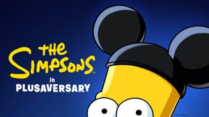 The Simpsons in Plusaversary's poster