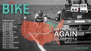 Nico Valsesia - On The Road Again - RAAM 2014's poster