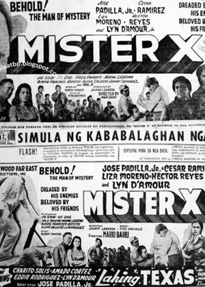 Mister X's poster