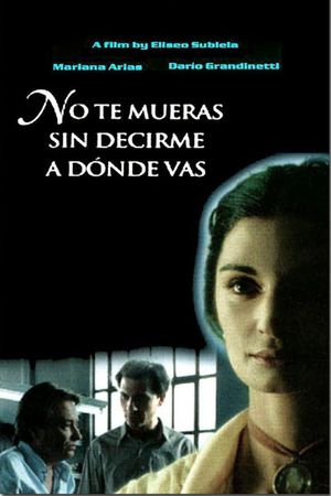 Don't Die Without Telling Me Where You're Going's poster
