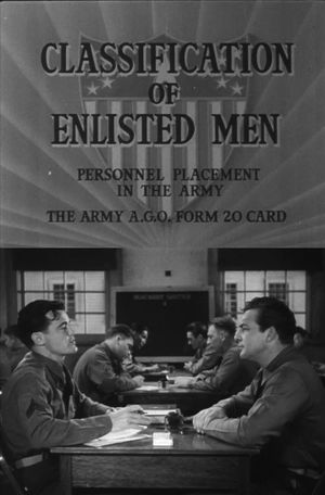 Classification of Enlisted Men's poster
