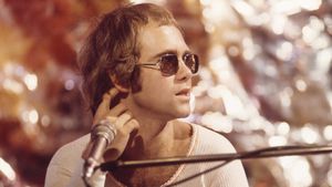 Elton John In Concert BBC 1970's poster