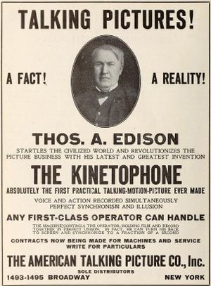 The Edison Kinetophone's poster