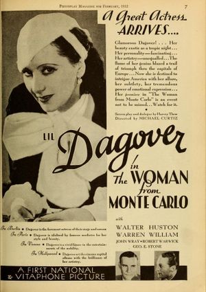 The Woman from Monte Carlo's poster