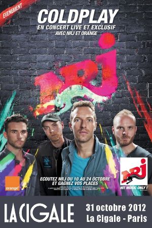 Coldplay - Live at La Cigale 2011's poster