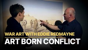 War Art with Eddie Redmayne's poster