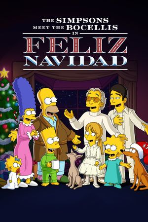 The Simpsons Meet the Bocellis in Feliz Navidad's poster