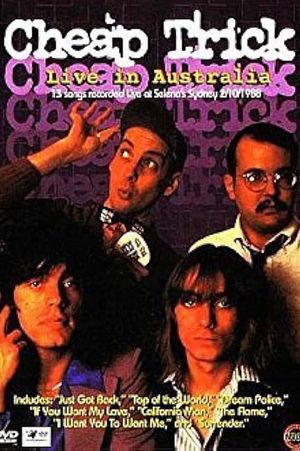 Cheap Trick: Live in Australia's poster