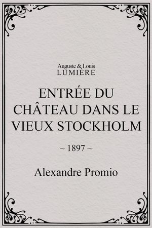 Entrée du château dans le vieux Stockholm's poster