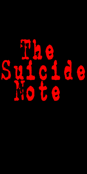 The Suicide Note's poster