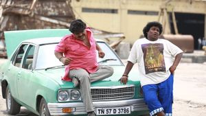 Gulaebaghavali's poster