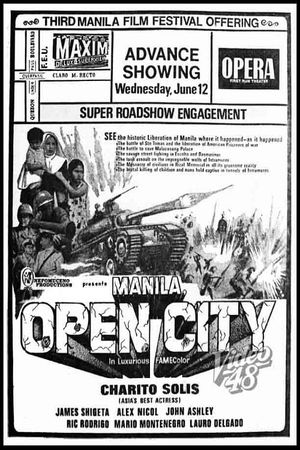 Manila, Open City's poster
