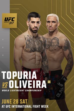 UFC 317: Topuria vs. Oliveira's poster