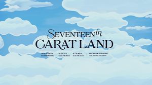 SEVENTEEN in CARAT LAND's poster
