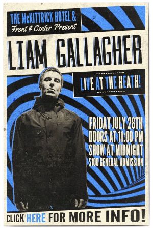 Liam Gallagher - McKittrick Hotel's poster