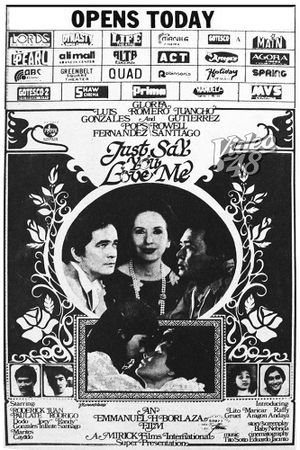 Just Say You Love Me's poster