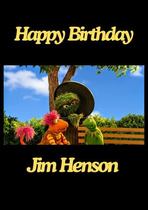 Happy Birthday Jim Henson's poster