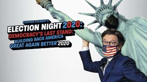 Stephen Colbert's Election Night 2020: Democracy's Last Stand: Building Back America Great Again Better 2020's poster