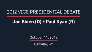 2012 Vice Presidential Debate's poster
