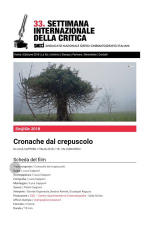 Cronache dal crepuscolo's poster