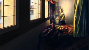 Hinter dem Vorhang: Das Geheimnis Vermeer's poster