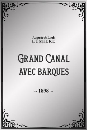 Grand Canal avec barques's poster