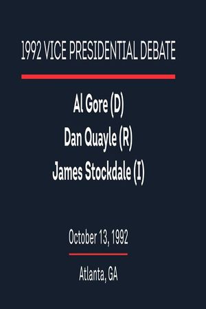 1992 Vice Presidential Debate's poster