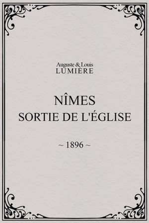 Nîmes, sortie de l'église's poster