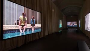 Art installation of ILOVERUSS's poster