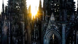 Der Kölner Dom - Die französische Kathedrale am Rhein's poster