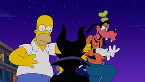 The Simpsons in Plusaversary's poster