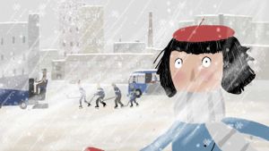 The Girl with the Red Beret's poster