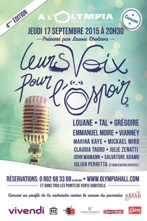 Leurs voix pour l'espoir - 4ème édition's poster