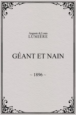 Géant et nain's poster