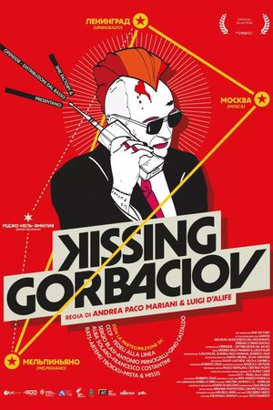 Kissing Gorbaciov's poster