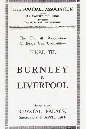 Cup Tie Final: Liverpool v Burnley 1914's poster