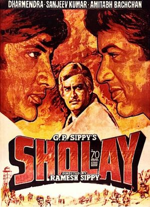 Sholay's poster