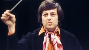 Andre Previn at the BBC's poster