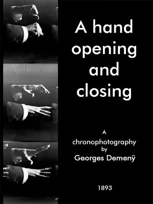 A hand opening and closing's poster