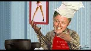 Cooking with Clinton's poster