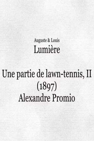 Une partie de lawn-tennis II's poster