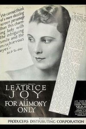 For Alimony Only's poster image