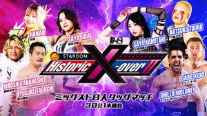 NJPW x STARDOM: Historic X-Over II's poster