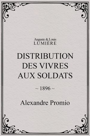 Distribution des vivres aux soldats's poster