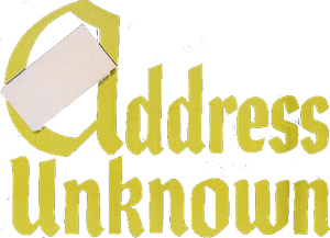 Address Unknown's poster