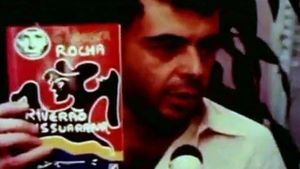 At Midnight with Glauber Rocha's poster